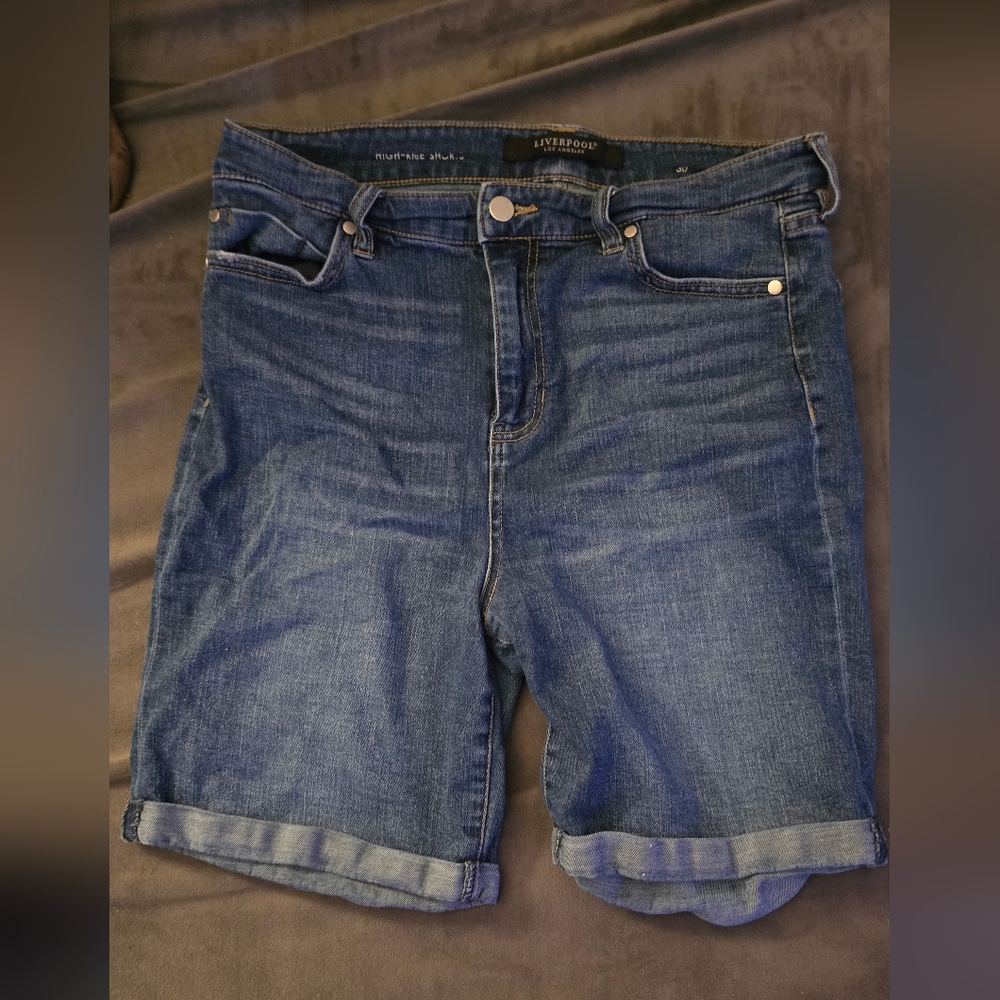 Liverpool Dark Blue Denim Jeans
